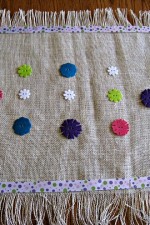 burlap table runner