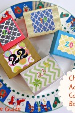 craft, Christmas advent calendar boxes, plate