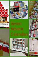 seven, advent, calendar, craft