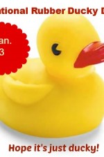january, 13, national, rubber ducky, day