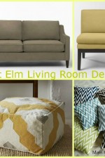 west elm, gray, brown, yellow, living room, design