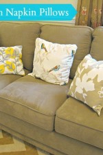easy, craft, sew, diy, napkin, pillows