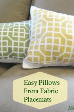 DIY, craft, placemat, pillow, Target