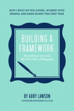 building a framework, just a girl and her blog