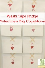 fridge, washi tape, valentines, day, countdown