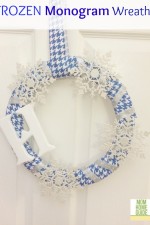 frozen winter monogram wreath