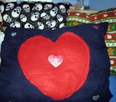 Valentine's Day, Halloween and Christmas pillows