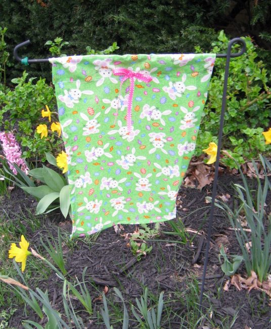 Easter garden flag