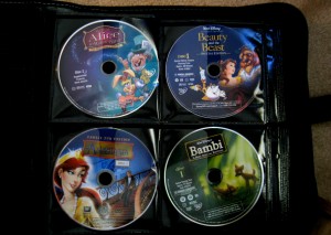 DVDs in binder