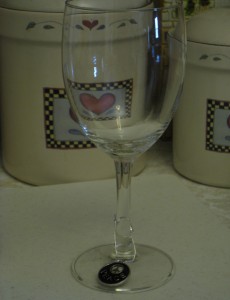 wine glass charm