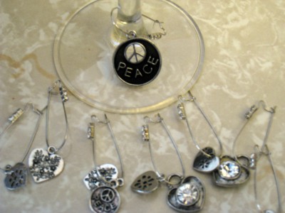 wine glass charms