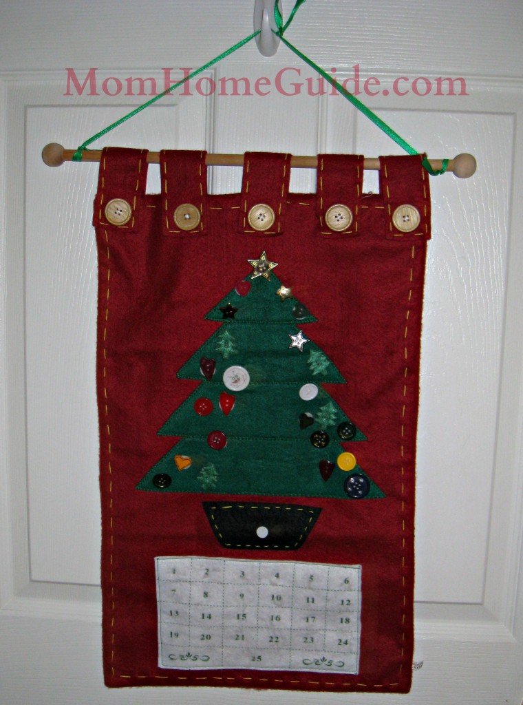 felt advent calendar, Christmas