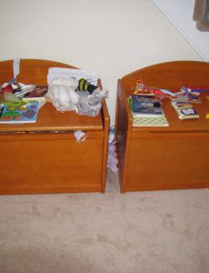 toy box, clutter, organize