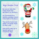 free Christmas printable, reindeer food, santa