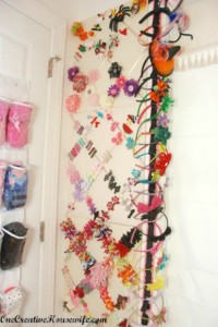 closet, organize, girls, hair, bands, clips