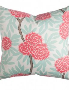 Mint Fleur Chinoise Pillow, Caitlin Wilson Textiles