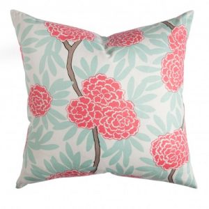 Mint Fleur Chinoise Pillow, Caitlin Wilson Textiles