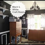 black, white, craft, room, remodel