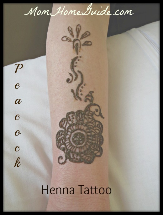 henna, peacock, tattoo