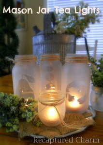 mason jar, tea, light, craft