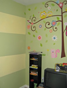 striped, chalkboard paint wall, lullaby paints