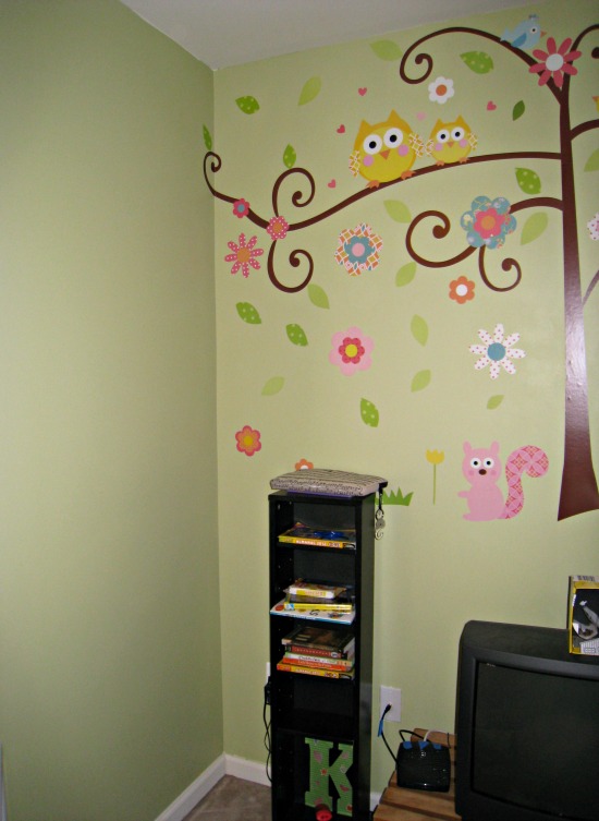 hall, wall, mural, kids, tree, owl