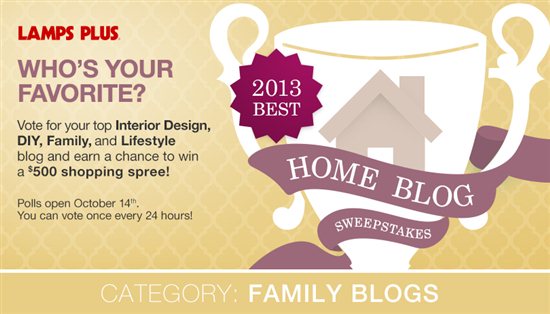 Vote for Mom Home Guide and $500 Lamps Plus Giveaway