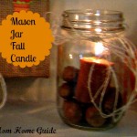 fall mason jar candle