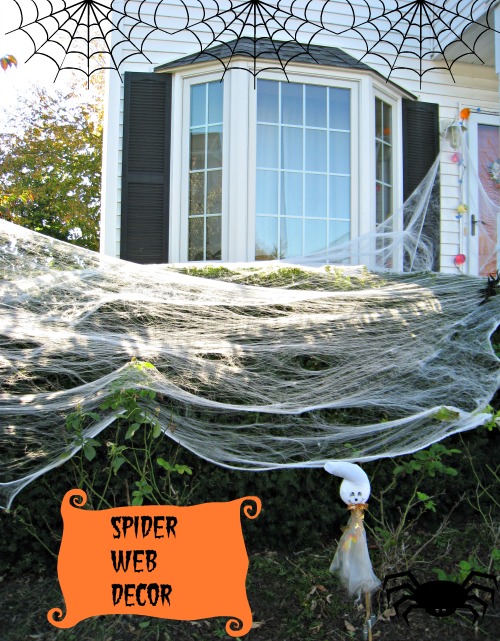 spider web decoration, Halloween