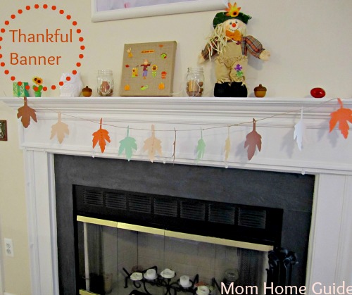 thankful, banner, fireplace banner, thanksgiving, decor, decoration