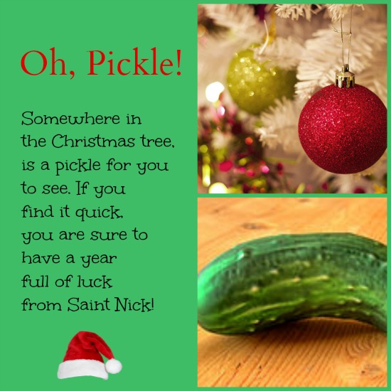 christmas pickle ornament printable, momhomeguide