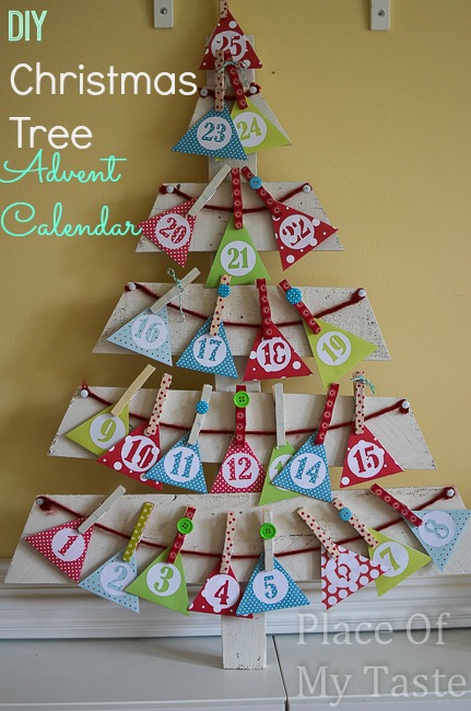 christmas tree, pallet, advent calendar