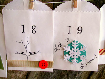 white envelope, advent calendar
