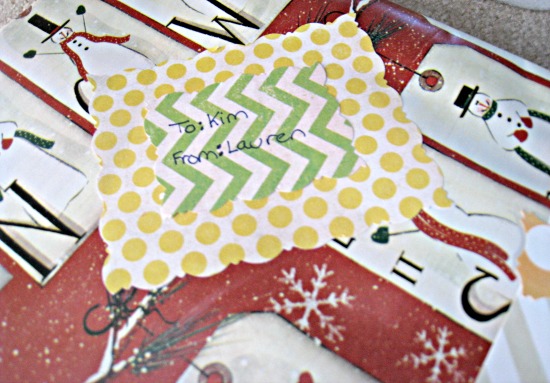 gift, scrapbook gift tag