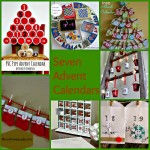 seven, advent, calendar, craft