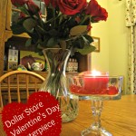 dollar store, candle holder, valentine's day, centerpiece