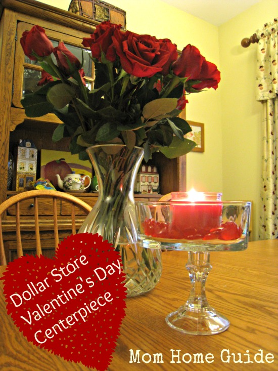 dollar store, candle holder, valentine's day, centerpiece