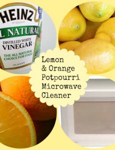 all natural, microwave, vinegar, lemon, orange cleaner