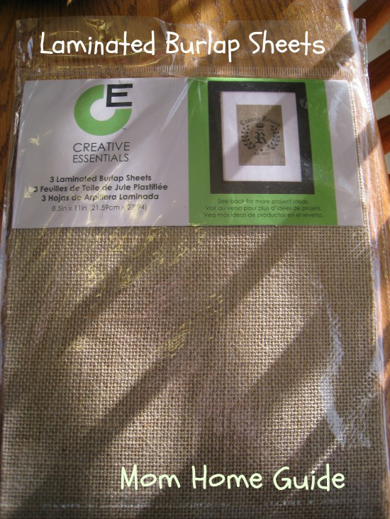 laminated burlap sheets