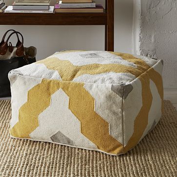 ottoman, west elm, bazaar, pouf