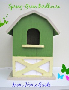 craft, paint, green, bird, house