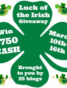 $750, cash giveaway, luck of the Irish