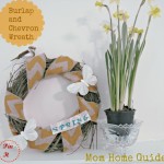 spring, grapevine, wreath, burlap, chevron, bird, butterfly