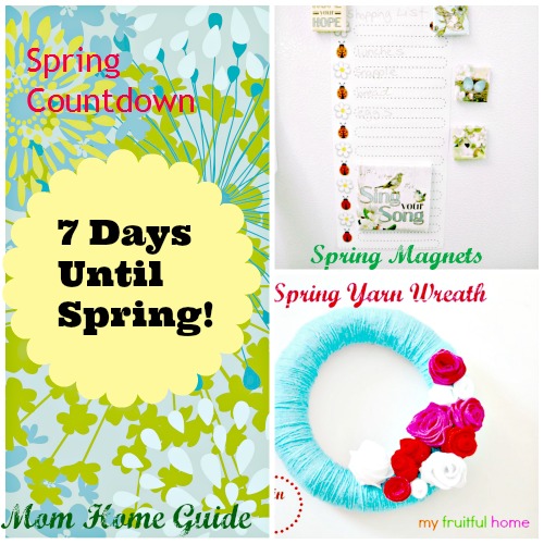 Countdown Until Spring 2014 and Spring Craft Magnets