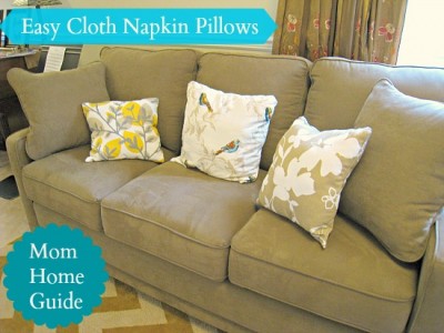 easy, craft, sew, diy, napkin, pillows