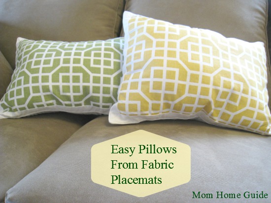 DIY, craft, placemat, pillow, Target