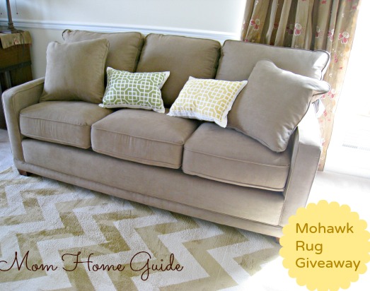 mohawk, rug, giveaway, mom home guide, kennedy sofa, lazy boy