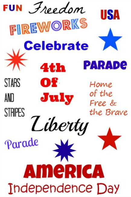 free, fourth of july, printable