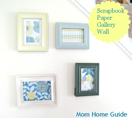 DIY: Framed Scrapbook Paper Wall Gallery - Color By K