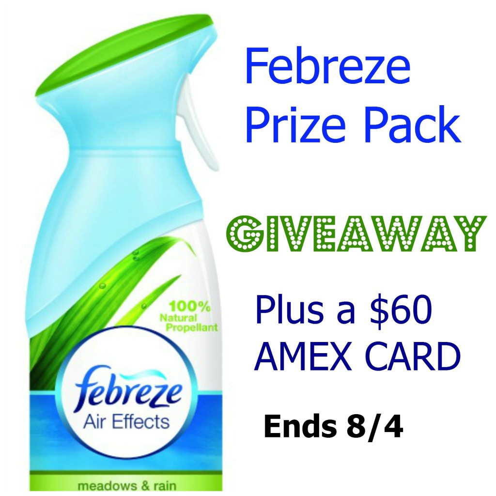 febreze, prize pack, giveaway, $60, AMEX card